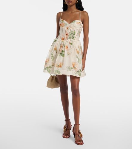 Robe Carousel en soie et lin - Zimmermann - Modalova