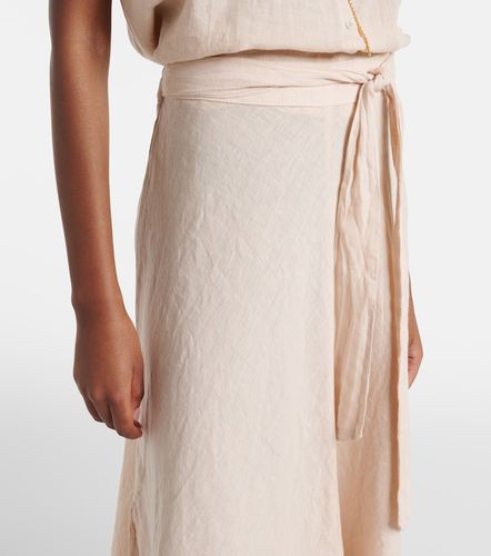 Velvet Jupe midi Malina en lin - Velvet - Modalova