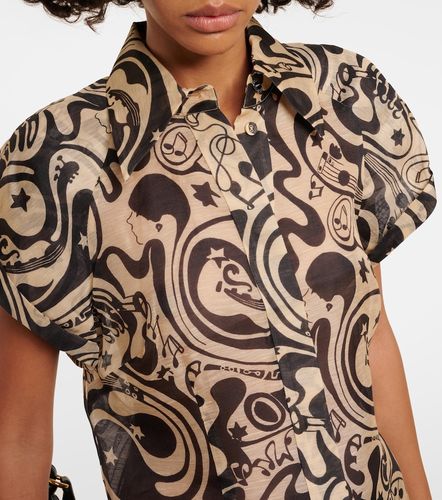 Blouse Matchmaker imprimée en lin et soie - Zimmermann - Modalova