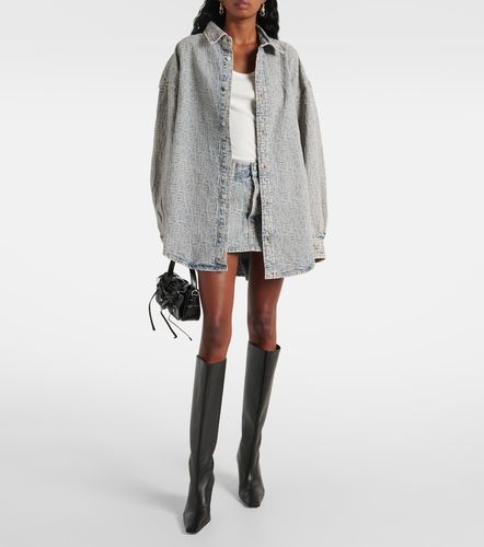 Mini-jupe Monogram en denim taille basse - Acne Studios - Modalova