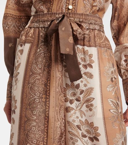 Pantalon droit Lucky imprimé en soie - Zimmermann - Modalova