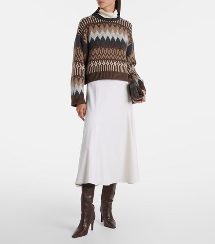 Jupe midi en laine - Brunello Cucinelli - Modalova