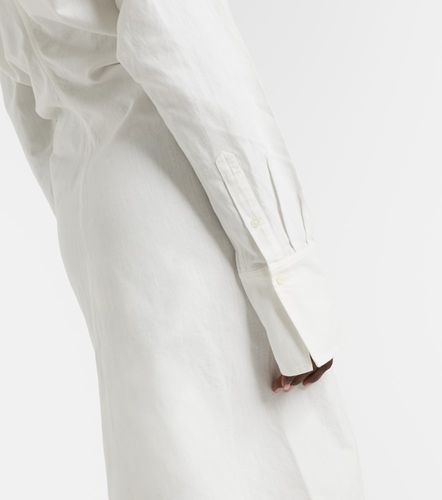 Toteme Robe chemise en coton et lin - Toteme - Modalova