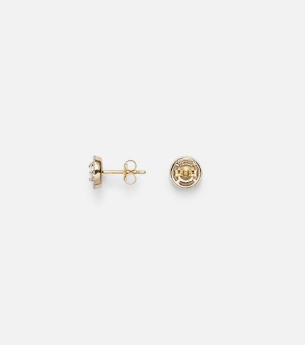 Boucles d'oreilles Framed Mosaic en or 10 ct et diamants - Stone and Strand - Modalova