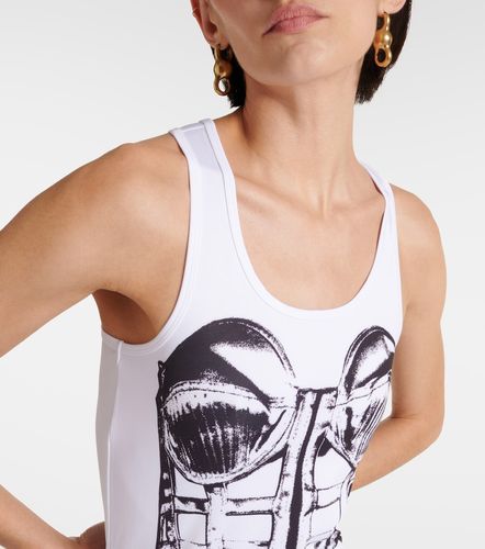 Robe longue Trompe l'oeil en jersey - Jean Paul Gaultier - Modalova