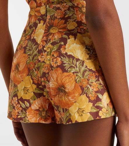 Short Lila en lin à fleurs - Faithfull - Modalova