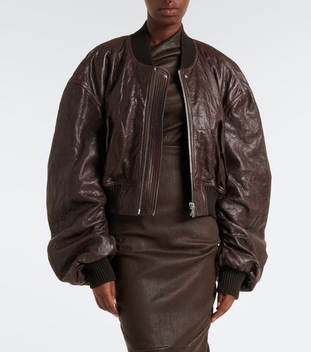 Veste bomber Secchia en cuir - Rick Owens - Modalova