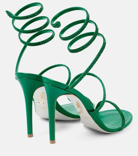 Sandales Cleo 105 en satin à ornements - Rene Caovilla - Modalova
