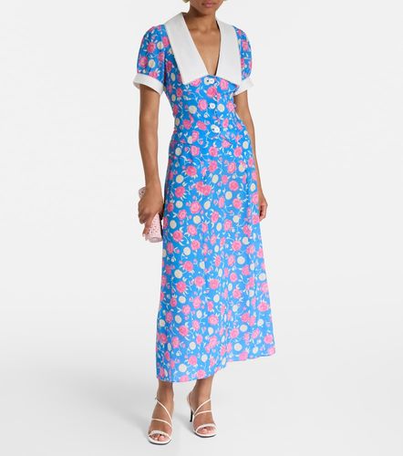 Jupe midi Carpi en soie à fleurs - Rixo - Modalova
