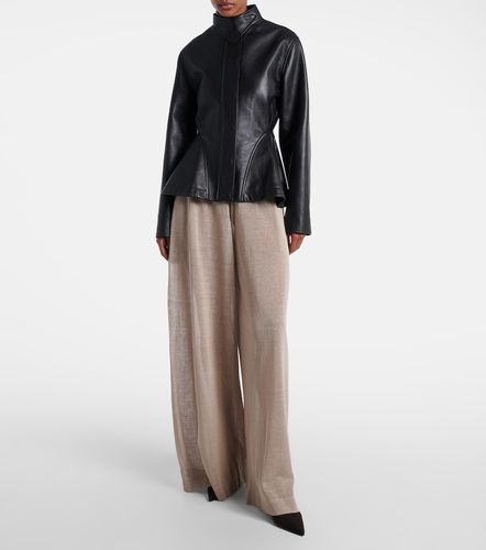 Alaïa Veste Peplum en cuir - Alaia - Modalova