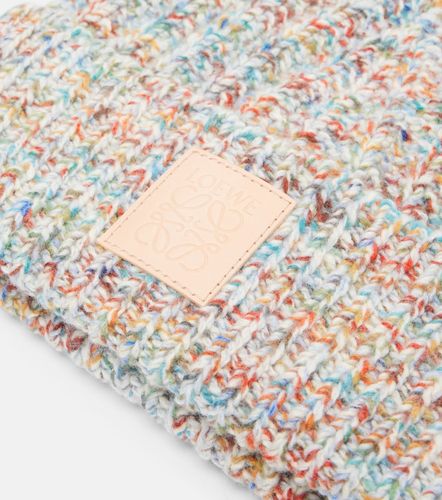 Bonnet en laine et cachemire mélangés à logo - Loewe - Modalova