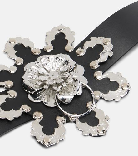 Ceinture en cuir à fleurs - Blumarine - Modalova