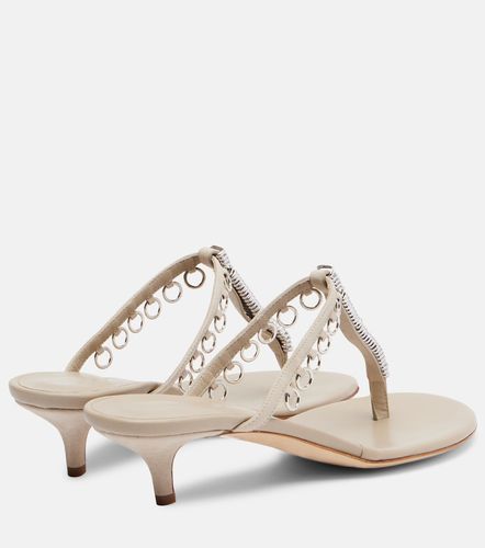 Mules Pierced en cuir à ornements - Christopher Esber - Modalova