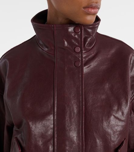 Veste Bateman raccourcie en cuir - Veronica Beard - Modalova