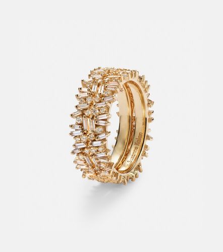 Anneaux de superposition Icon Midi en or 18 ct et diamants - Suzanne Kalan - Modalova