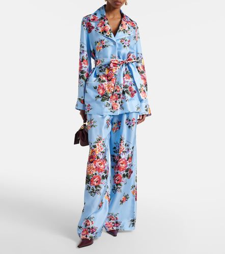Blouse en soie à fleurs - Dolce&Gabbana - Modalova