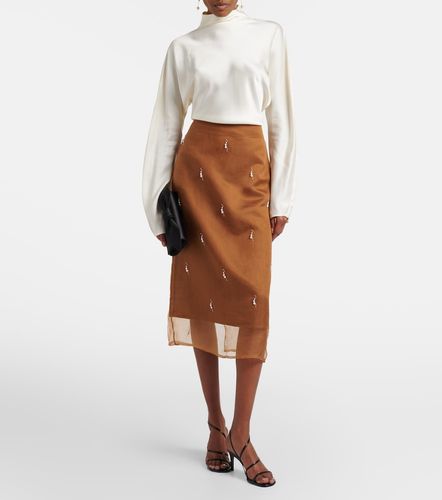 Róhe Jupe midi en organza de soie à ornements - Rohe - Modalova