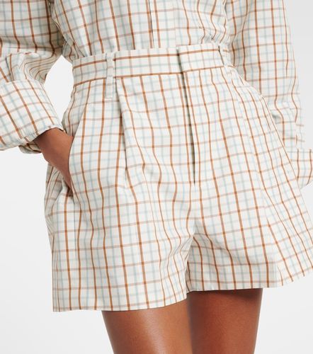 Short en coton à carreaux - Victoria Beckham - Modalova