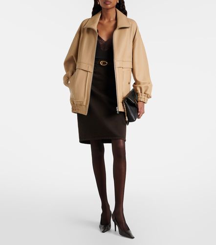 Veste bomber Beck en cuir - Nour Hammour - Modalova