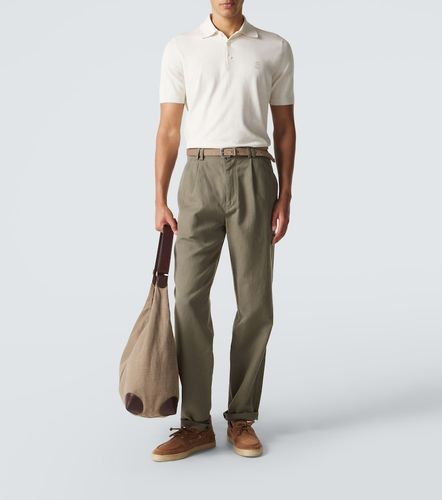 Polo en coton à logo - Brunello Cucinelli - Modalova