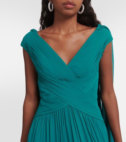 Robe longue en soie mélangée - Elie Saab - Modalova