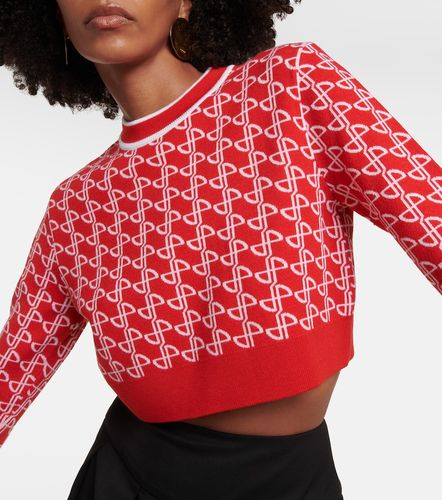 Pull en jacquard de laine à logo - Patou - Modalova