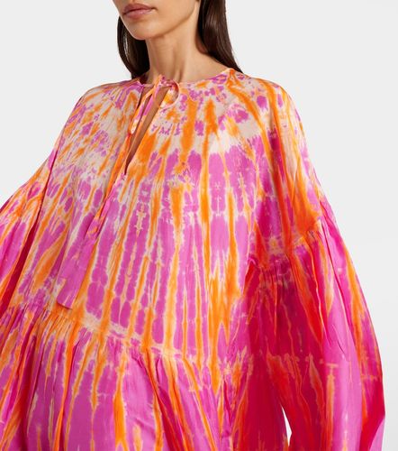 Robe midi Amelia en soie à volants superposés - Anna Kosturova - Modalova