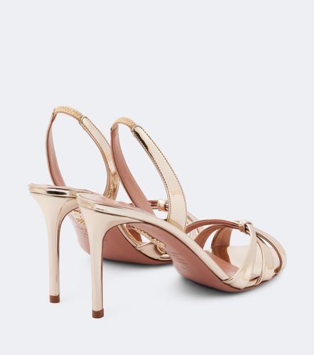 Sandales Tati 85 en cuir métallisé - Aquazzura - Modalova
