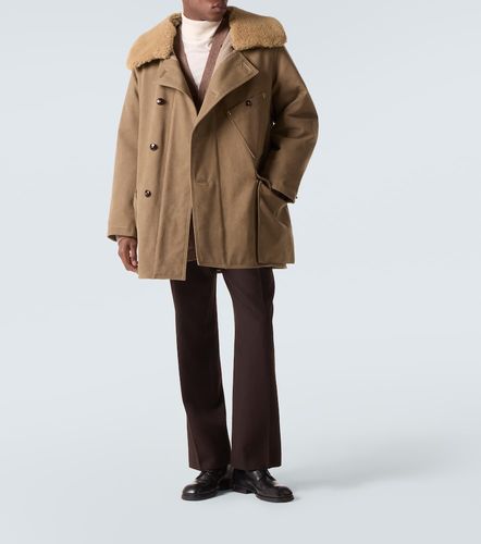Parka en coton mélangé et shearling - Lemaire - Modalova