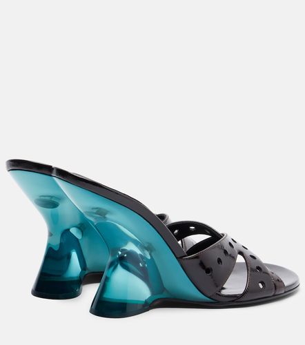 Mules compensées en cuir verni - Dries Van Noten - Modalova
