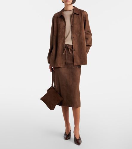 S Max Mara Jupe midi en daim - 'S Max Mara - Modalova