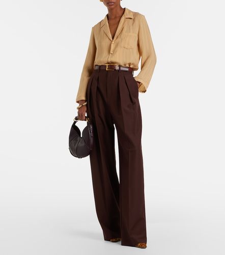 Pantalon large en laine et mohair - Saint Laurent - Modalova