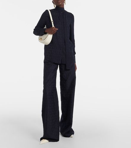 Pantalon ample en popeline de coton - Valentino - Modalova