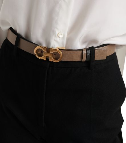 Ceinture Gancini en cuir réversible - Ferragamo - Modalova