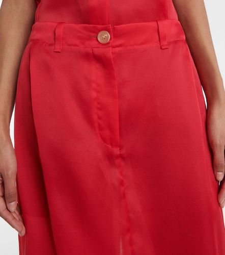 Jupe longue Lucian en organza de soie - Khaite - Modalova