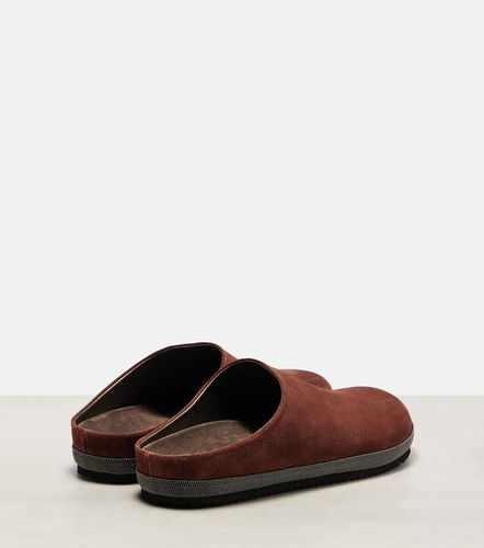 Mules Monili en daim - Brunello Cucinelli - Modalova