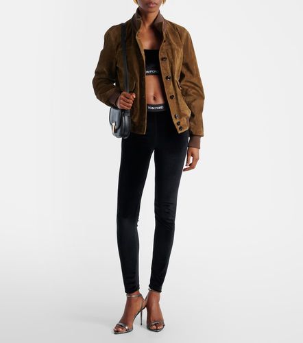 Tom Ford Legging en velours à logo - Tom Ford - Modalova