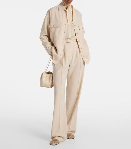 Pantalon droit en lin et laine - Loro Piana - Modalova