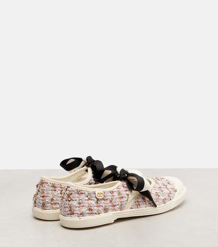 Baskets Bay By Bay en tweed à carreaux - Valentino Garavani - Modalova