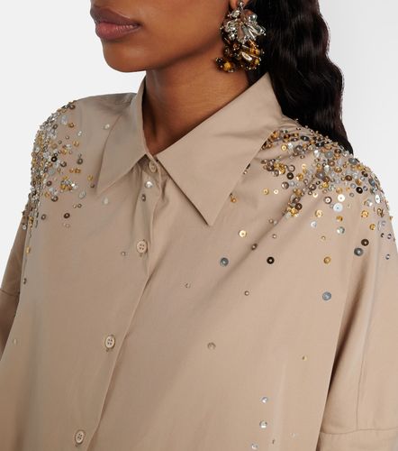Chemise oversize en coton à sequins - Dries Van Noten - Modalova