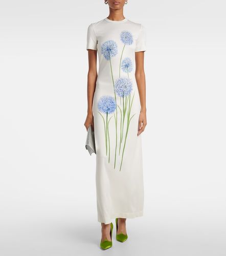 Robe de cocktail à fleurs - Oscar de la Renta - Modalova