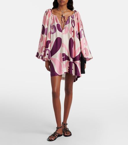 Robe imprimée en satin - Adriana Degreas - Modalova