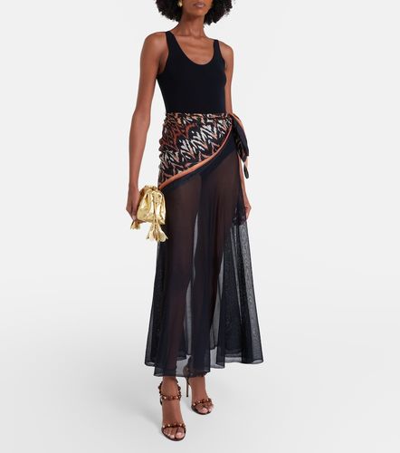 Robe longue Aster à détail foulard - Zimmermann - Modalova