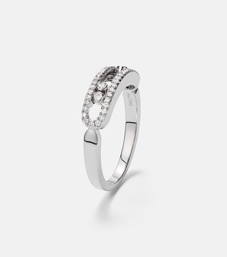 Bague Baby Move en or blanc 18 ct et diamants - Messika - Modalova