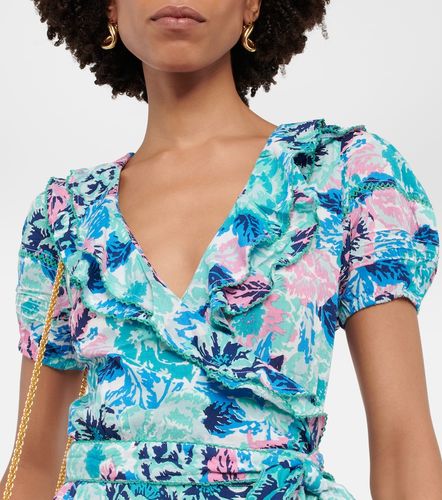 Robe portefeuille Aude imprimée - Poupette St Barth - Modalova