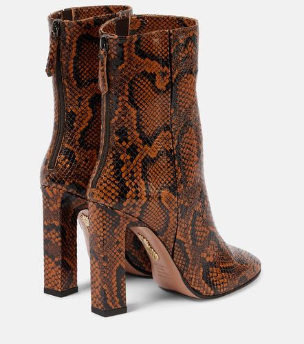 Bottines Joplin 105 imprimées en cuir - Aquazzura - Modalova