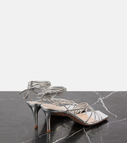 Sandales 70 en cuir métallisé à ornements - Gianvito Rossi - Modalova