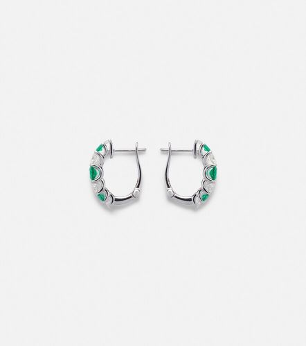Boucles d'oreilles Classics en or blanc 18 ct, émeraudes et diamants - Bucherer Fine Jewellery - Modalova