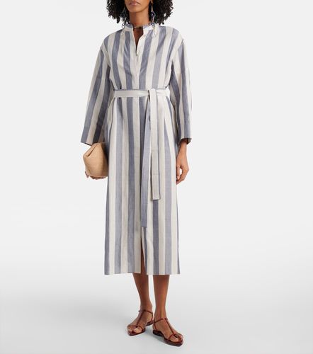 Robe midi Rima rayée en ramie et coton - 'S Max Mara - Modalova