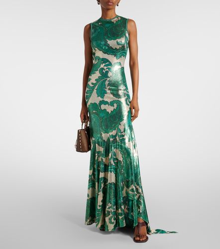 Etro Robe longue en lamé - Etro - Modalova